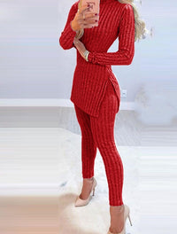 Elegant Two-Piece Set | Celine Ensemble-Gray-S-State of Style