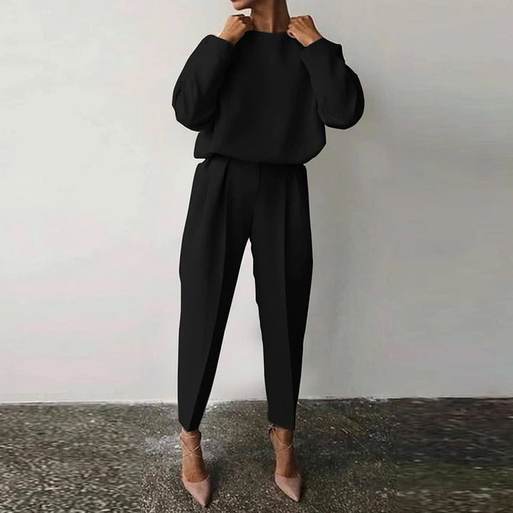 Elegant Two-Piece Set | Chic Women's Suit | Stylish and Comfortable-Black-S-State of Style
