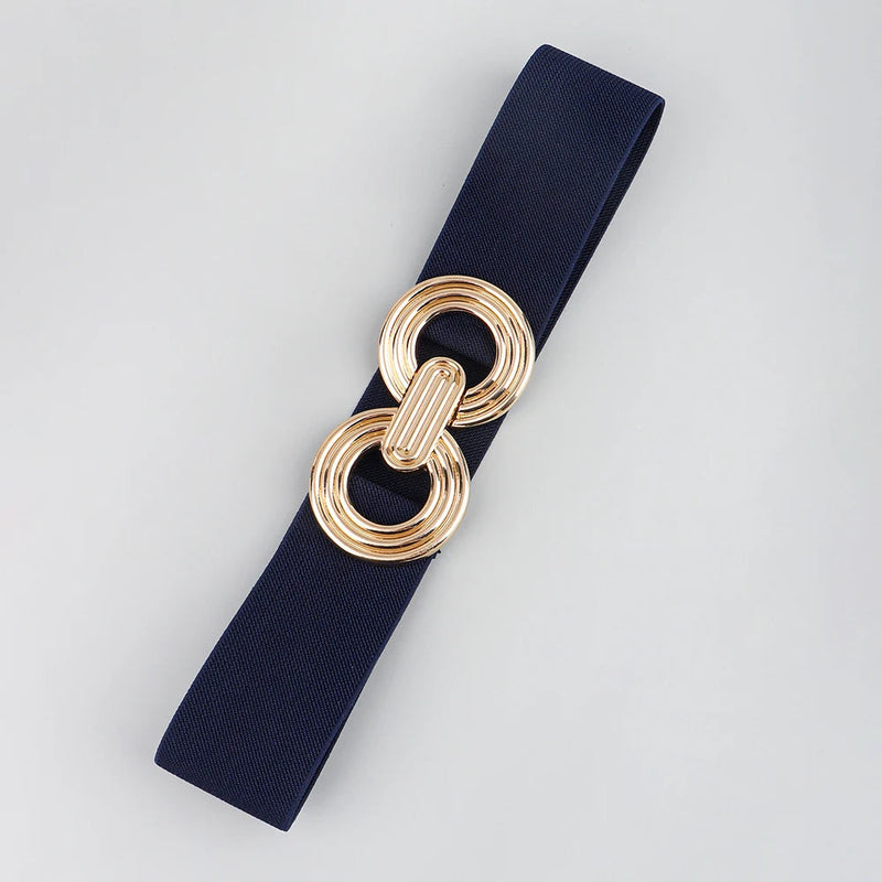 Elegant Waist Belt Set – Chic & Versatile Women’s Fashion Accessory-Navy Blue-State of Style