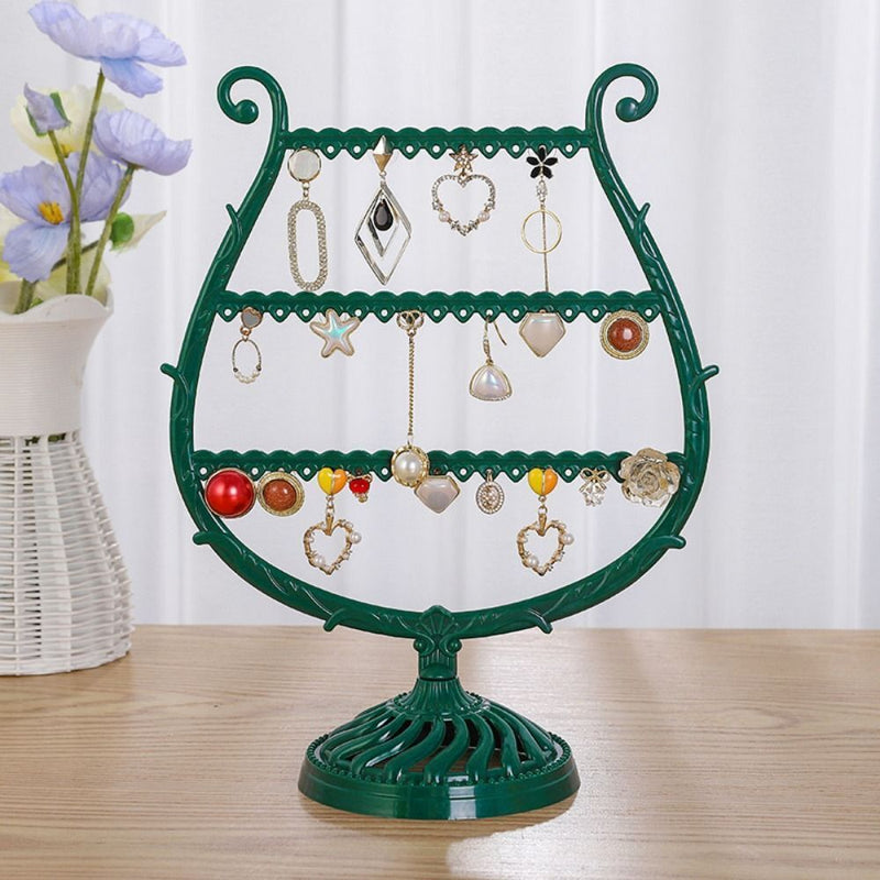 Elegant Wine Glass Jewellery Organiser-GREEN-State of Style