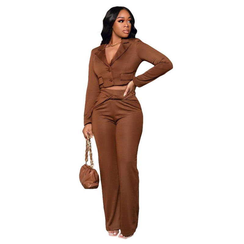 Elegant Women's Blazer | Stylish Formal Wear-Coffee-S-State of Style