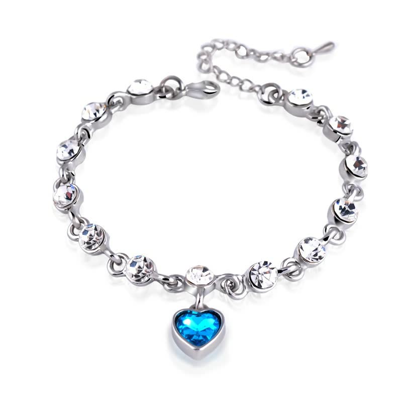 Elegant Women’s Blue Stone Adjustable Bracelet-Blue-State of Style