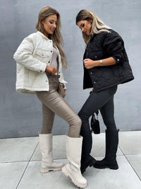 Elegant Women's Coat | Stylish and Warm-Black-S-State of Style