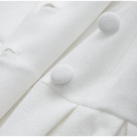 Elegant Women's Double-Breasted Wool Coat | Long Sleeves | Warm & Stylish-White-S-State of Style