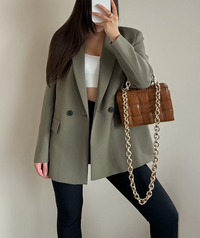 Elena Blazer | Sophisticated & Timeless-Army-XS-State of Style