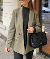 Elena Blazer | Sophisticated & Timeless-Army-XS-State of Style