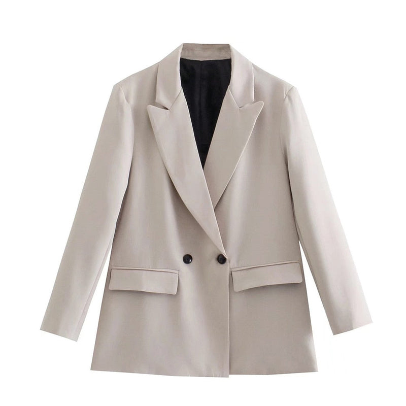 Elena Blazer | Sophisticated & Timeless-Beige-XS-State of Style