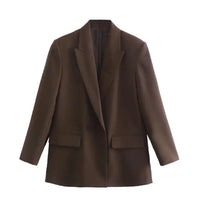 Elena Blazer | Sophisticated & Timeless-Brown-XS-State of Style