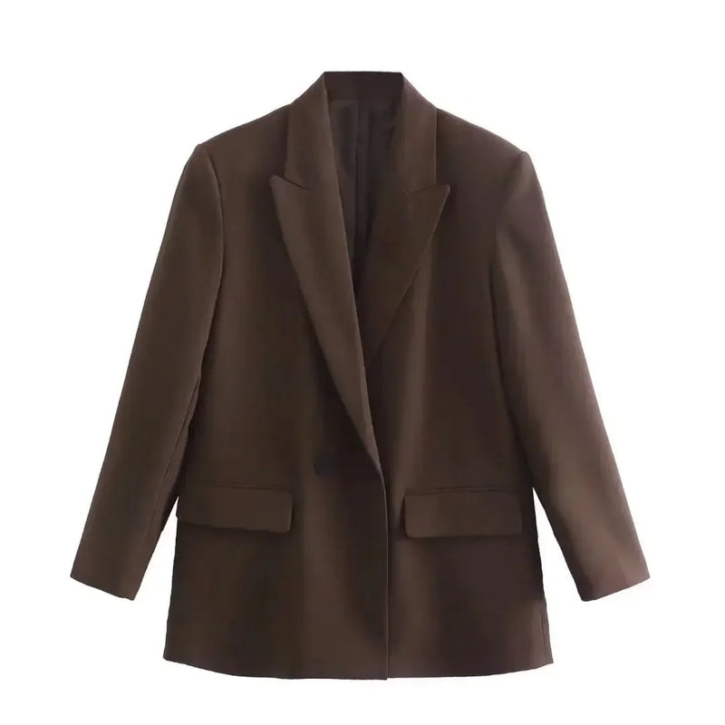 Elena Blazer | Sophisticated & Timeless-Brown-XS-State of Style