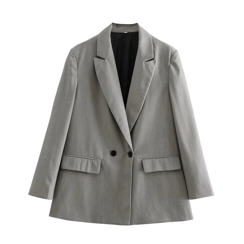 Elena Blazer | Sophisticated & Timeless-Grey-XS-State of Style