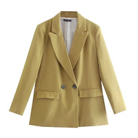 Elena Blazer | Sophisticated & Timeless-Yellow-XS-State of Style