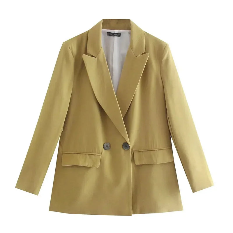 Elena Blazer | Sophisticated & Timeless-Yellow-XS-State of Style