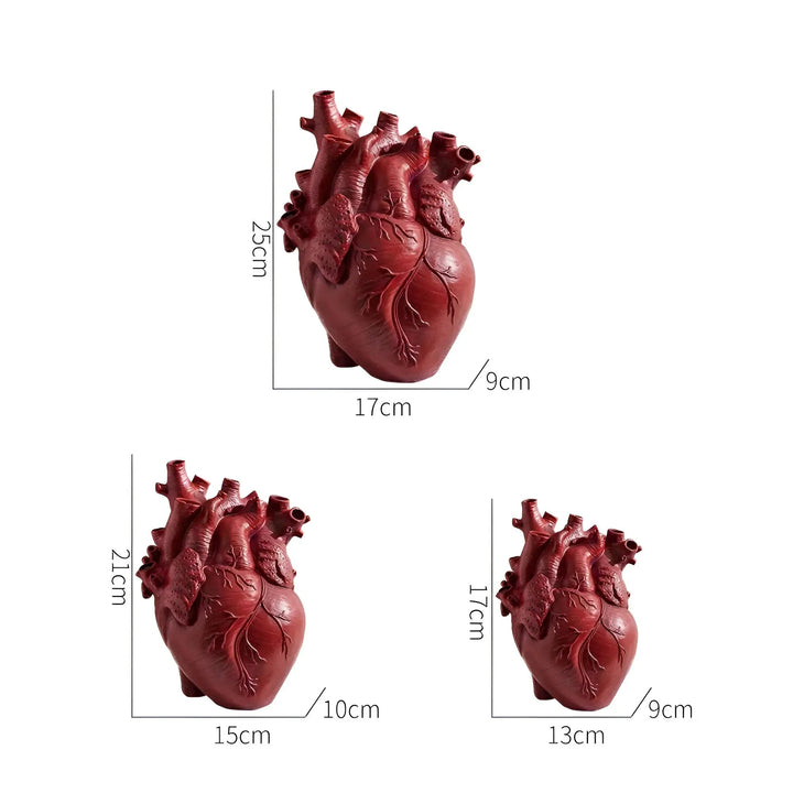 Elena Heart-Shaped Vase – Greek-Inspired-Black-State of Style