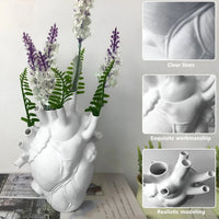 Elena Heart-Shaped Vase – Greek-Inspired-Black-State of Style