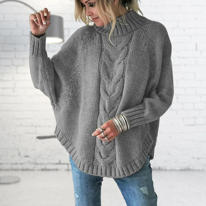 Elise Long Chunky Knit Women's Jumper-Grey-S-State of Style