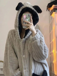 Elise Winter Bathrobe | Warm and Comfortable-M (40-50Kg)-State of Style