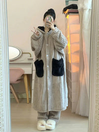 Elise Winter Bathrobe | Warm and Comfortable-M (40-50Kg)-State of Style