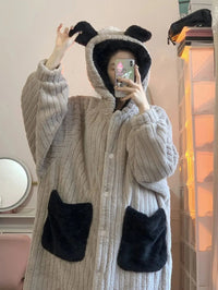 Elise Winter Bathrobe | Warm and Comfortable-M (40-50Kg)-State of Style
