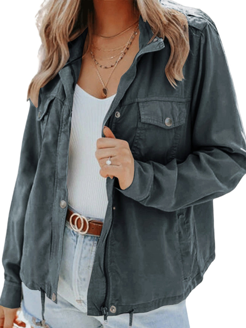 Eliza's Jacket | Stylish and Comfortable Women's Jacket-Gray-S-State of Style