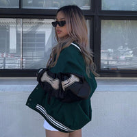 Elliana's Jacket | Women's Stylish Bomber Jacket-Green-M-State of Style