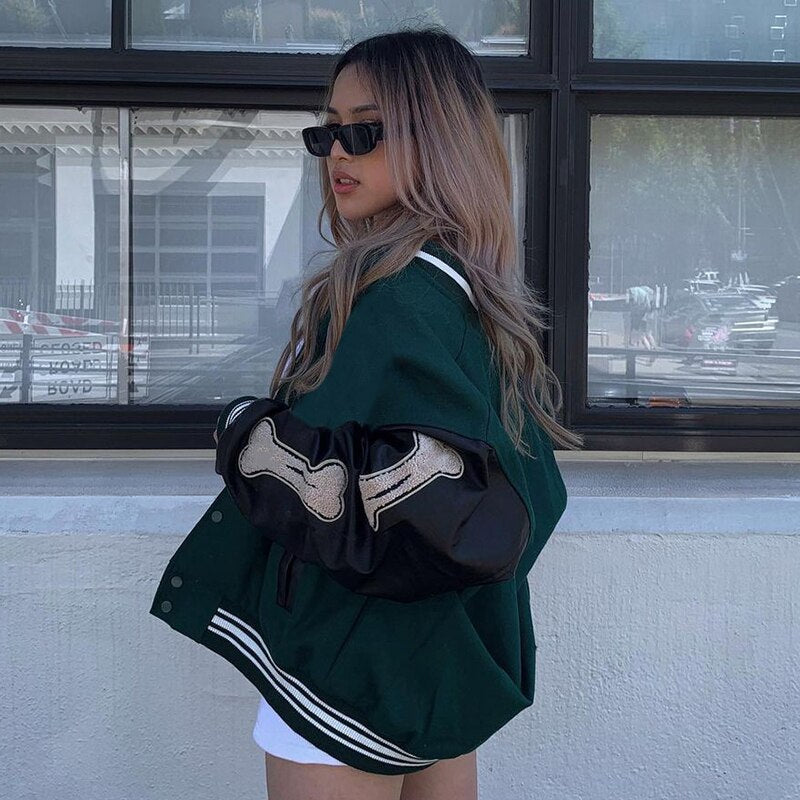 Elliana's Jacket | Women's Stylish Bomber Jacket-Green-M-State of Style