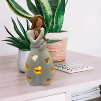 Embracing Mother and Daughter Candle Holder - EternalBond-State of Style