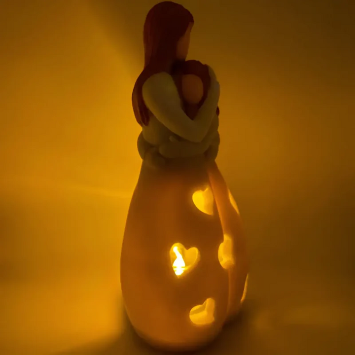 Embracing Mother and Daughter Candle Holder - EternalBond-State of Style