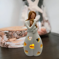Embracing Mother and Daughter Candle Holder - EternalBond-State of Style
