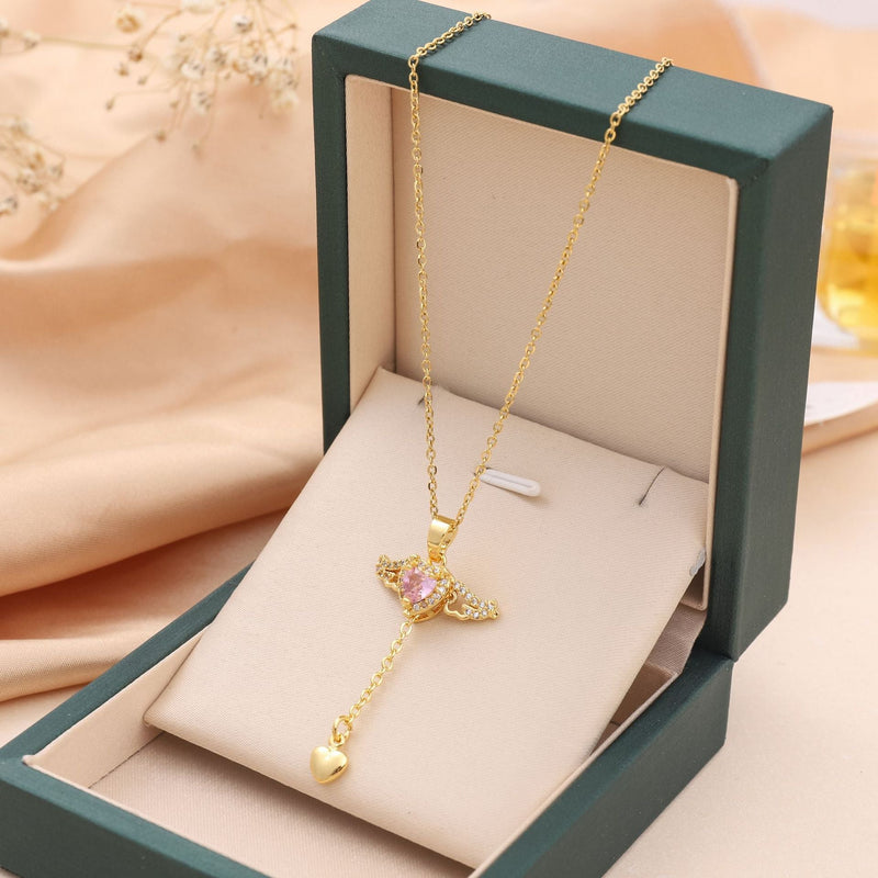 Enchanting Angel Wings Necklace - Livia-Gold-State of Style