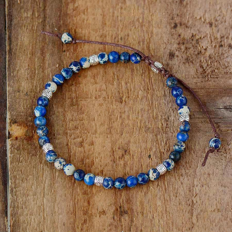 Energy Bracelet Jasper - Nyima-Blue-17 cm-State of Style