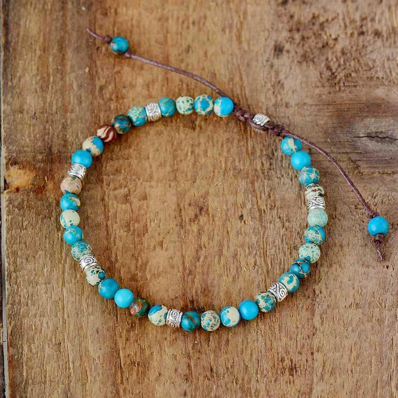 Energy Bracelet Jasper - Nyima-Turquoise-17 cm-State of Style