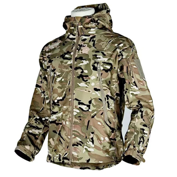 Engelbert Men's Softshell Military Jacket-Army Green-S-State of Style