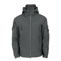 Engelbert Men's Softshell Military Jacket-Grey-S-State of Style