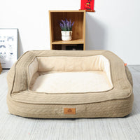 Ergonomic Dog Bed - LuxeDream-Beige-XL (66X55X24cm)-State of Style
