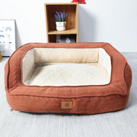 Ergonomic Dog Bed - LuxeDream-Red-XL (66X55X24cm)-State of Style