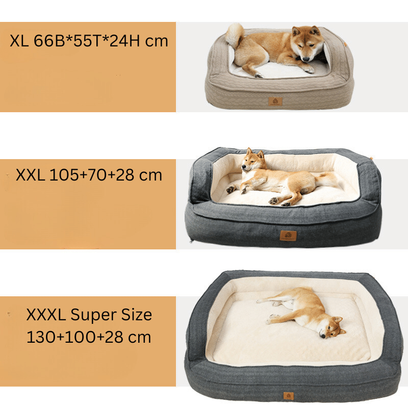 Ergonomic Dog Bed - LuxeDream-Red-XL (66X55X24cm)-State of Style