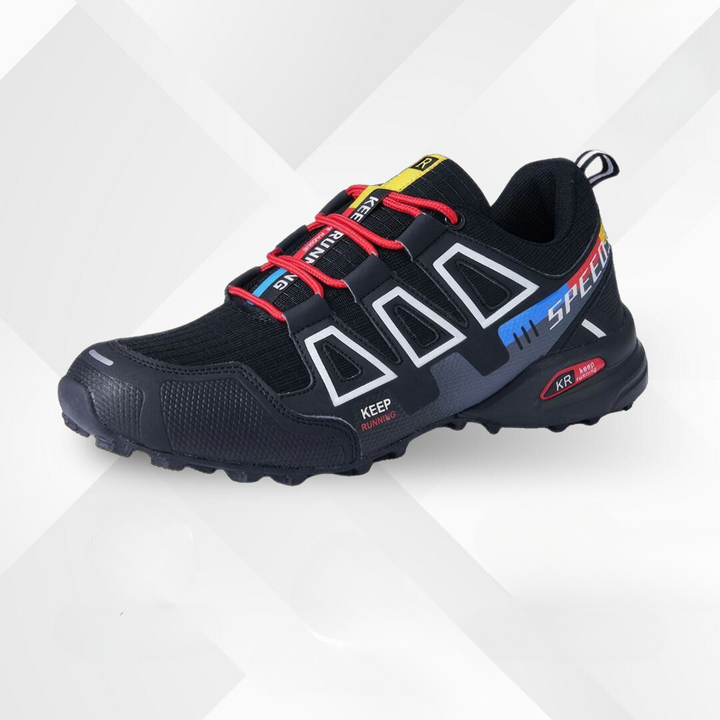 Ergonomic outdoor hiking shoes with comfort cushioning – TrailStep-Black-Multicoloured-5-State of Style