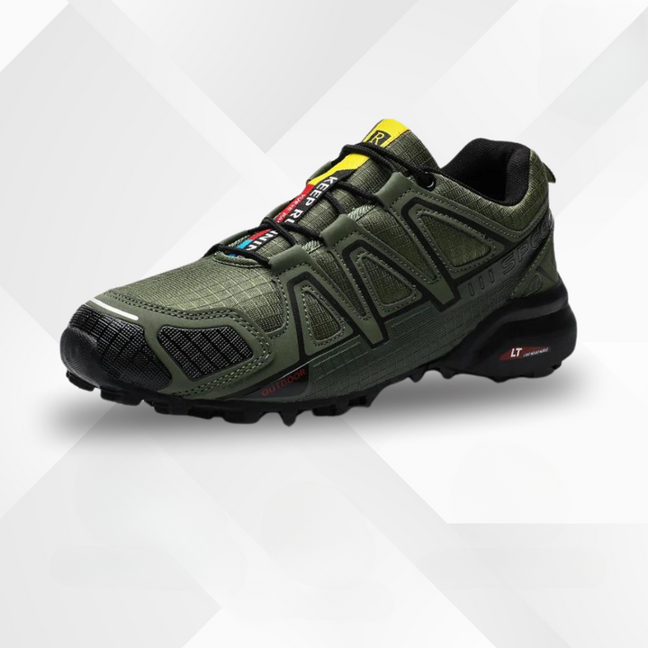 Ergonomic outdoor hiking shoes with comfort cushioning – TrailStep-Military Green-5-State of Style