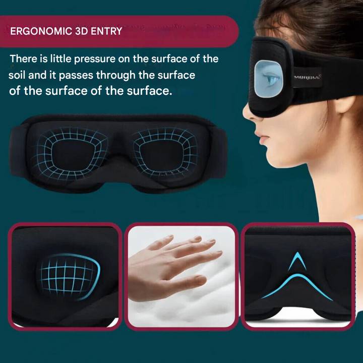 Ergonomic Sleep Mask - DreamShield-Black-State of Style