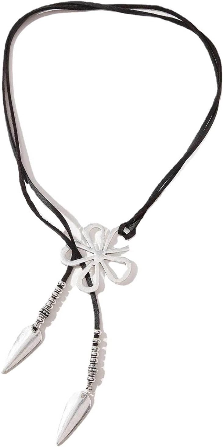 Ethnic Style Flower Necklace | Bohemian Floral Pendant-State of Style