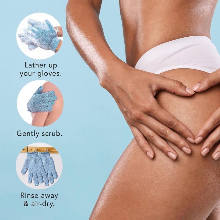 Exfoliërende Bad Handschoenen - 2-Delige Set-Paars-State of Style