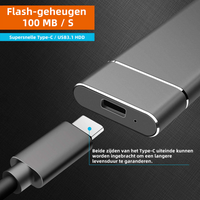 External Hard Drive with Ultra-Fast Performance - SpeedVault-1TB-Black-State of Style