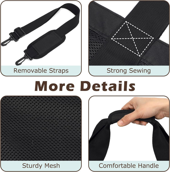 Buy 1, Get 1 FREE – Extra Large Clear Mesh Beach Tote with 8 Pockets – ClearWave