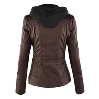 Fashionable Leather Jacket - Zara-Khaki-S-State of Style