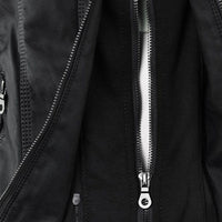 Fashionable Leather Jacket - Zara-Khaki-S-State of Style