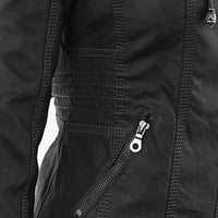 Fashionable Leather Jacket - Zara-Khaki-S-State of Style
