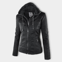 Fashionable Leather Jacket - Zara-Khaki-S-State of Style