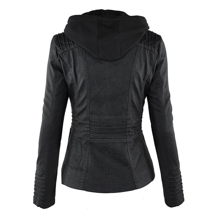 Fashionable Leather Jacket - Zara-Khaki-S-State of Style