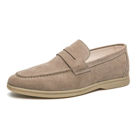 Fashionable Luxury Men's Loafers-Khaki-7-State of Style