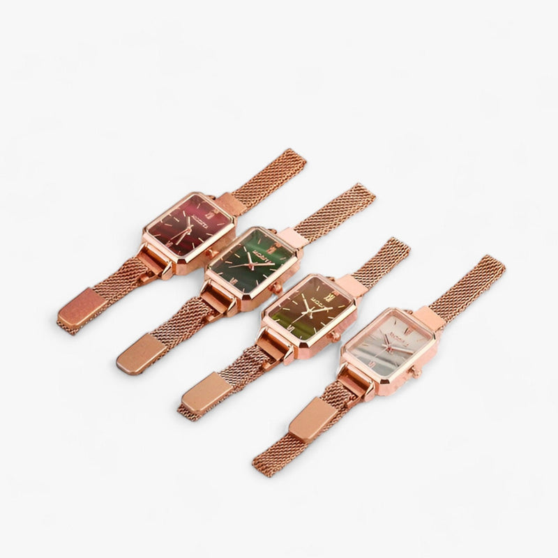 Fashionable Square Watch with Magnetic Band - Selena-Brown-State of Style